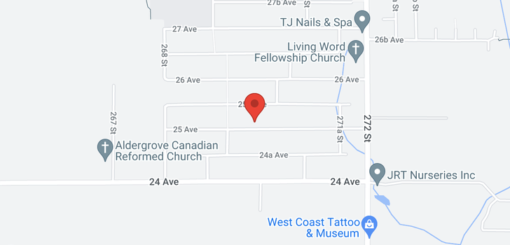 map of 26971 25 AVENUE